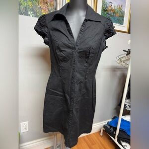 Dynamite Elegant Black cotton dress . Very cute . EUC